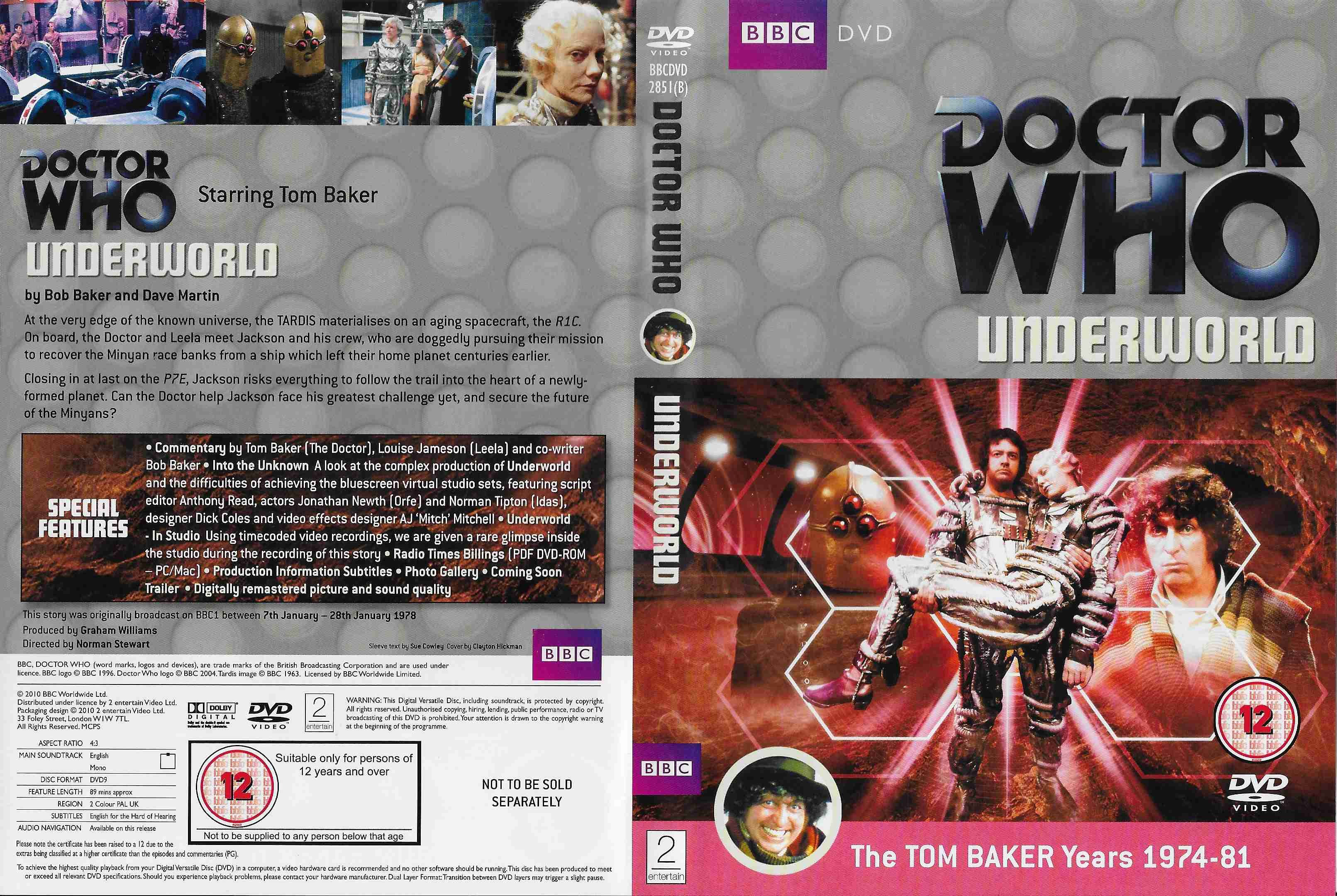 Picture of BBCDVD 2851B Doctor Who - Underworld by artist Bob Baker / Dave Martin from the BBC records and Tapes library